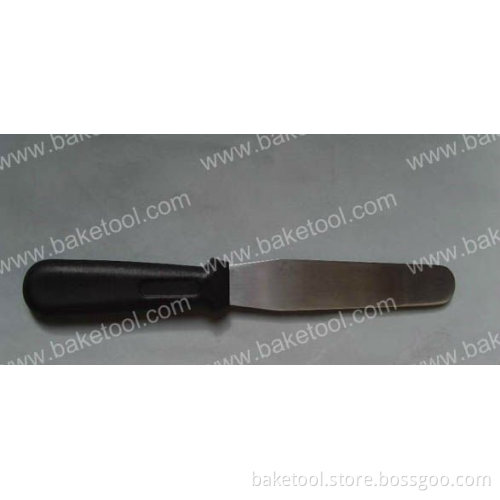 Stainless steel 10" Straight spatula with plastic handle